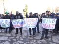 Прикуті до каністр з пальним - гірники «Краснолиманської» протестують у центрі Покровська