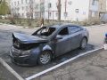 Підпал чи неприємна випадковість? У Покровську вночі згорів автомобіль Chevrolet Cruze