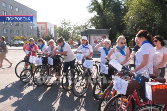 «Велосипедом на роботу». У Покровську пройшла акція у підтримку здорового способу життя та збереження екології