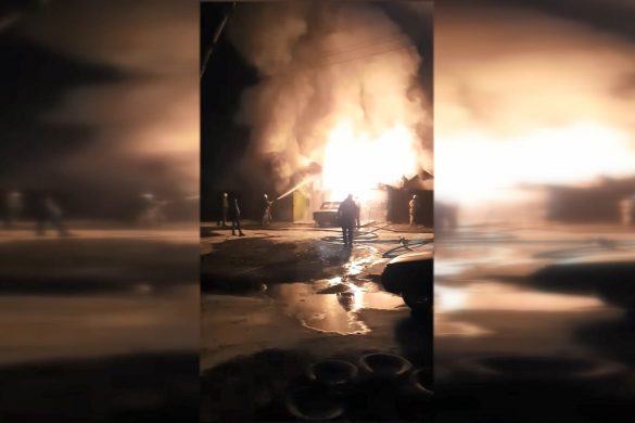 Вогняна напасть. У Родинському горіли гаражі, в Успенівці - автобус