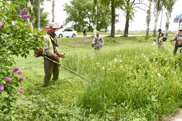 Косарі працюють. Для боротьби із заростями трави покровські комунальники отримали новеньке обладнання