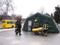 Увага, навчання! Діям у випадку евакуації населення вчились рятувальники, поліцейські та цивільні