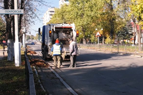 50 двірників – на варті чистоти. У Покровську активно йдуть роботи з прибирання опалого листя