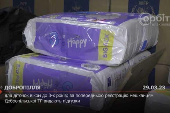 Для діточок віком до 3-х років: за попередньою реєстрацію мешканцям Добропільської ТГ видають підгузки