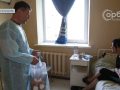 Начальник Селидівської МВА відвідав у лікарні дітей, поранених у результаті обстрілу Українська